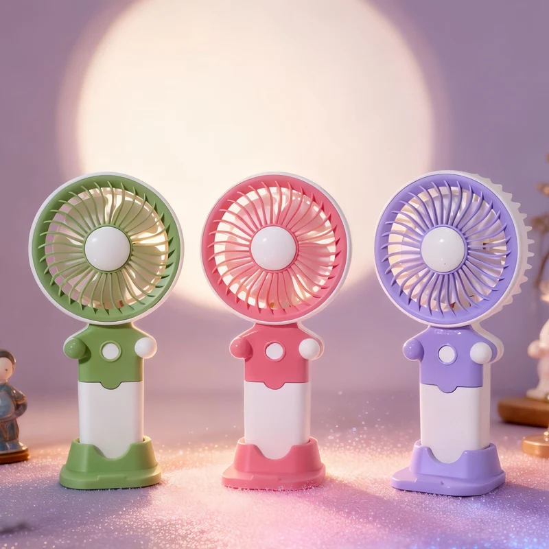 Dame Portable USB Vifte med Fleksibel Holder Luvikno