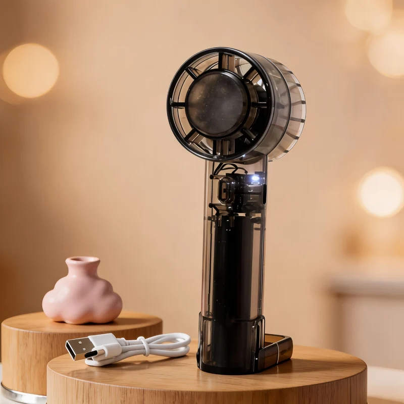 Kvinnelig bærbar USB-vifte med innovativt design Luvikno