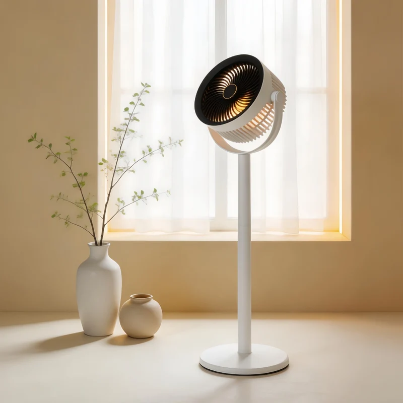 Kvinne bærbar USB bordvifte med integrert LED-belysning Luvikno