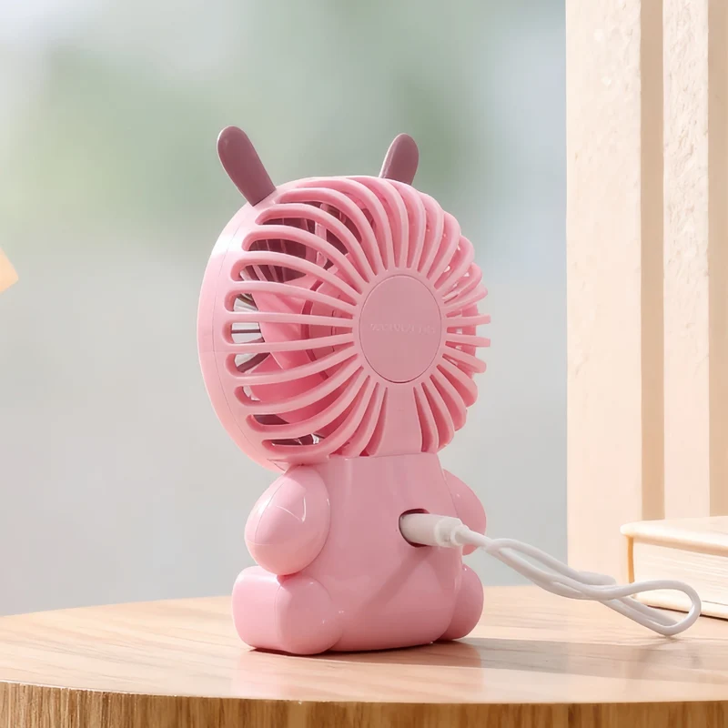 Kvinnens portable USB mini håndholdte vifte med dyredesign Luvikno