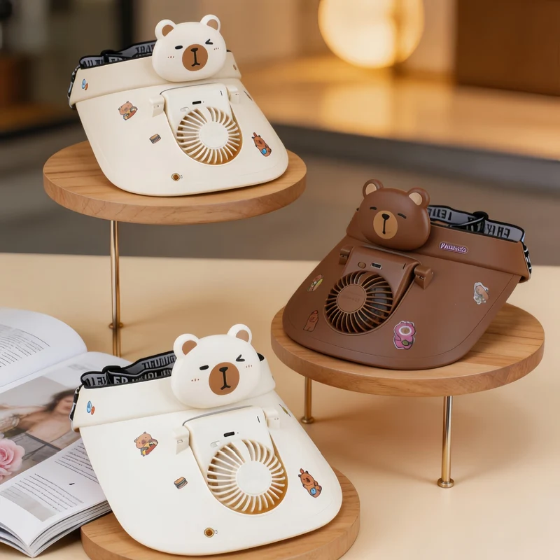 Kvinner Bærbar USB Håndvifte med Lekent Panda Design Luvikno