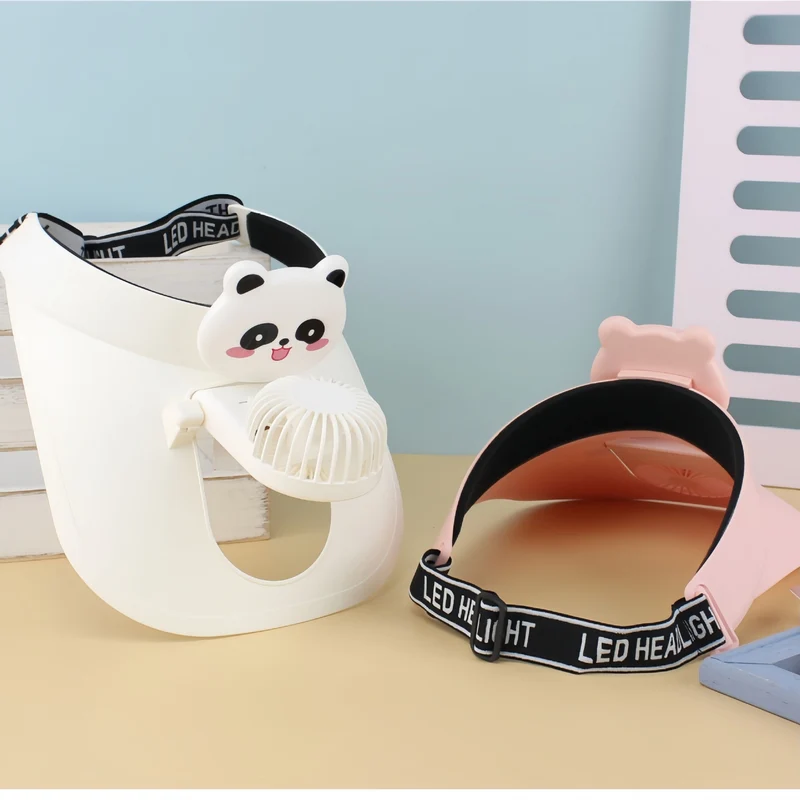 Kvinner Bærbar USB Håndvifte med Lekent Panda Design Luvikno
