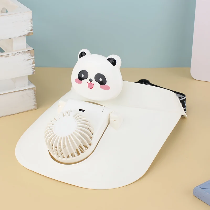 Kvinner Bærbar USB Håndvifte med Lekent Panda Design Luvikno