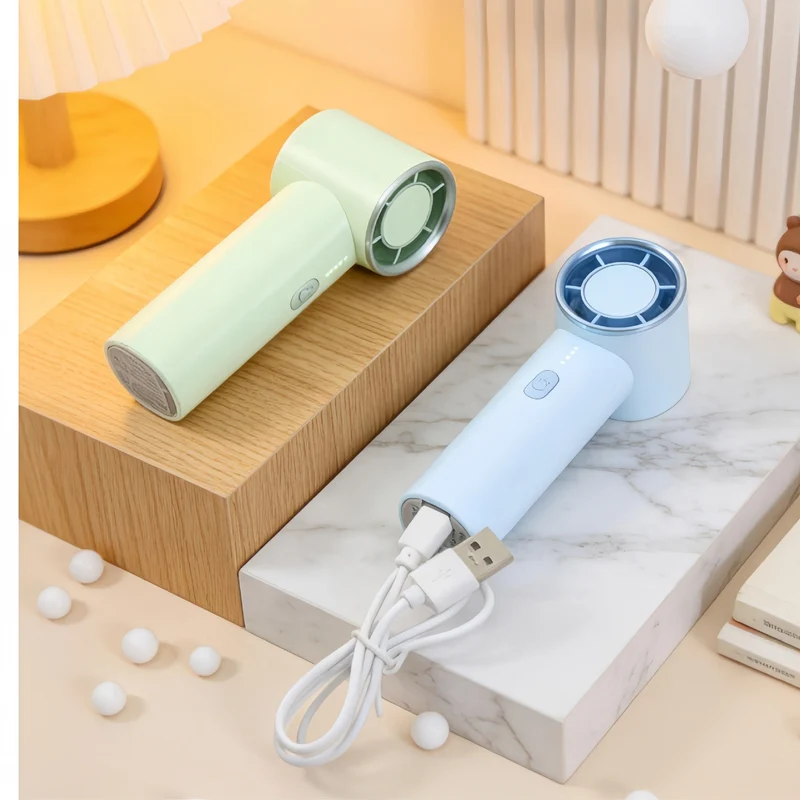 Dame bærbar USB håndvifte med moderne design Luvikno