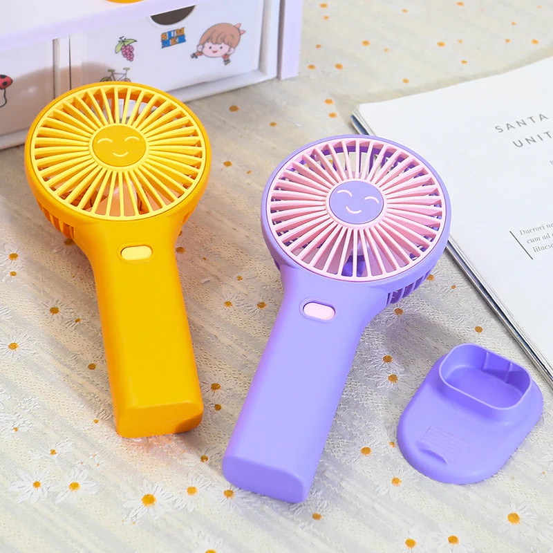 Dames bærbar USB håndvifte med innovativt smilendesign Luvikno