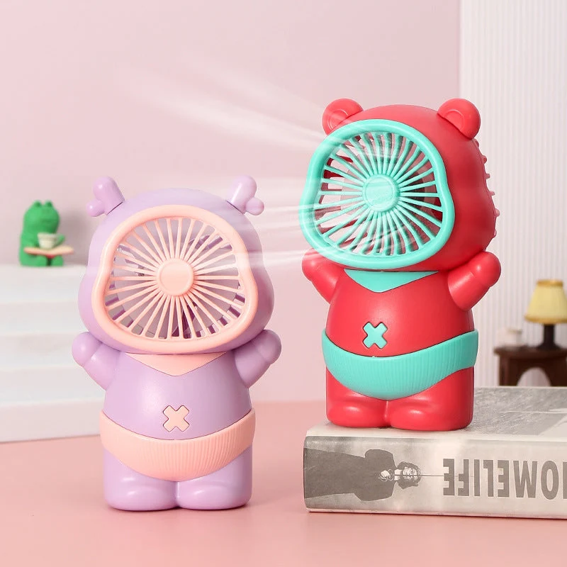Dame portable mini vifte i bjørn design Skanto