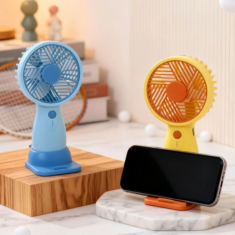 Kvinnenes bærbare USB-håndvifte med svingbart hode og variabel hastighetskontroll Luvikno