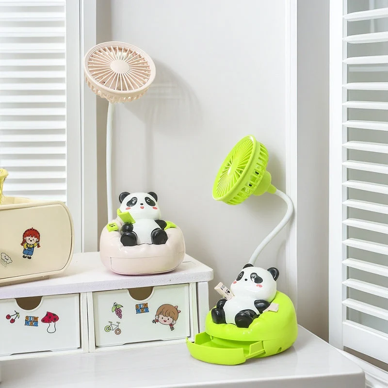 Dame Portable Mini Vifte i Søtt Panda Design Luvikno