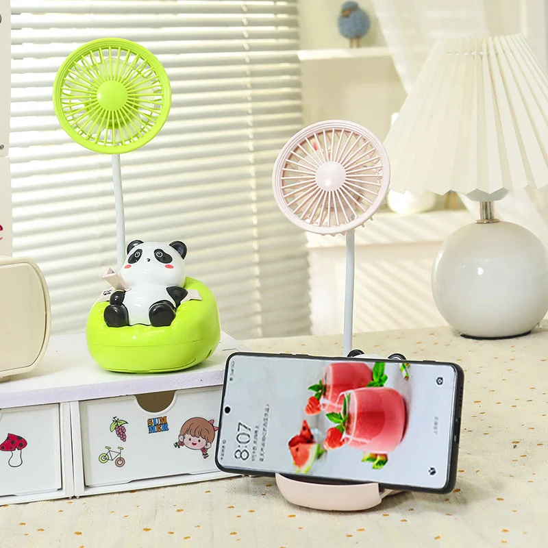 Dame Portable Mini Vifte i Søtt Panda Design Luvikno