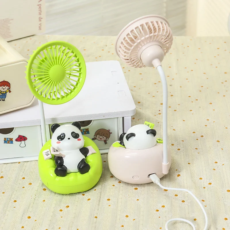 Dame Portable Mini Vifte i Søtt Panda Design Luvikno