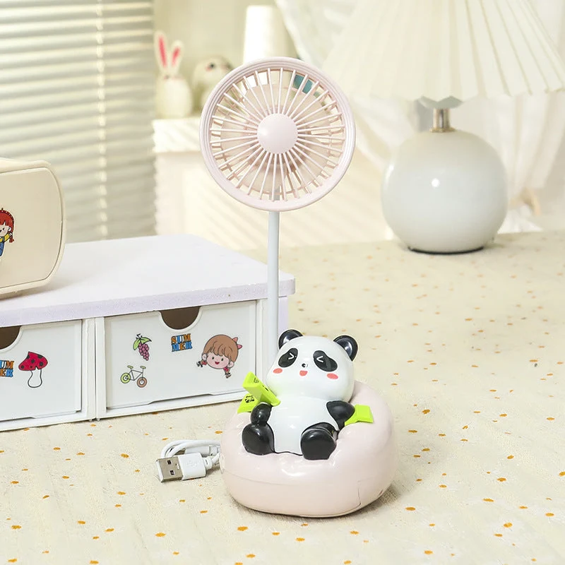 Dame Portable Mini Vifte i Søtt Panda Design Luvikno