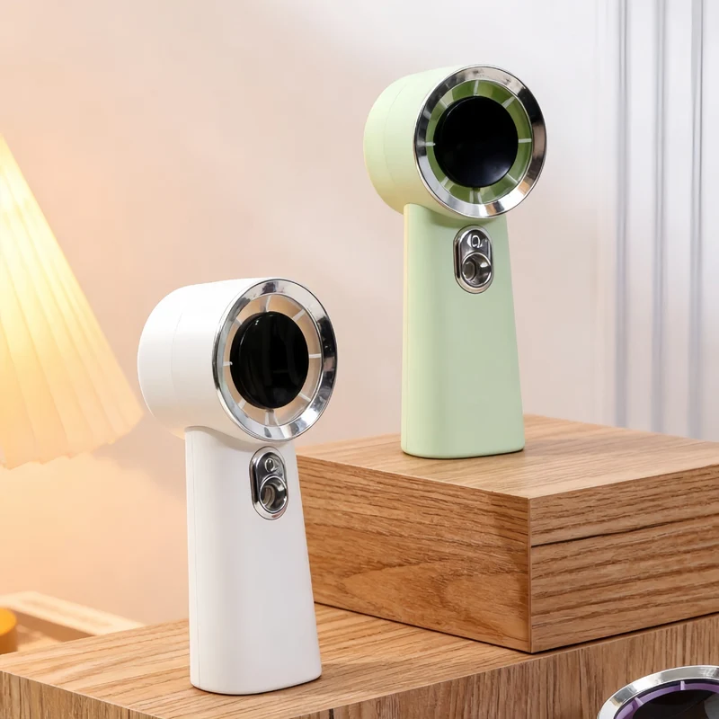 Kvinners bærbare mini håndvifte med USB-lader og ergonomisk design Luvikno