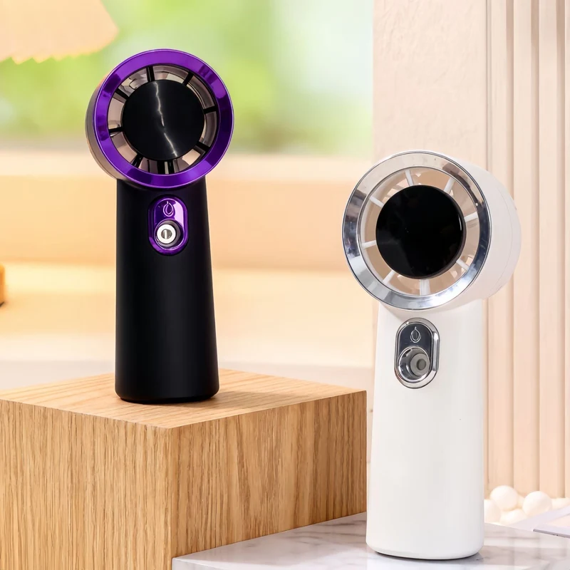Kvinners bærbare mini håndvifte med USB-lader og ergonomisk design Luvikno