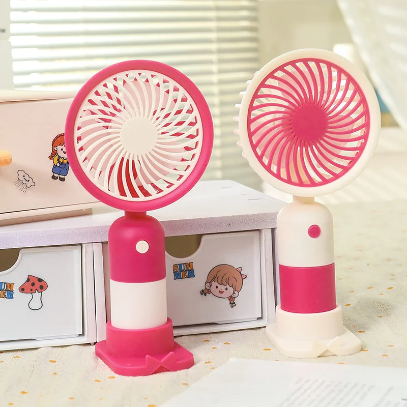 Kvinners bærbare mini håndvifte med USB-tilkobling og ergonomisk design Luvikno