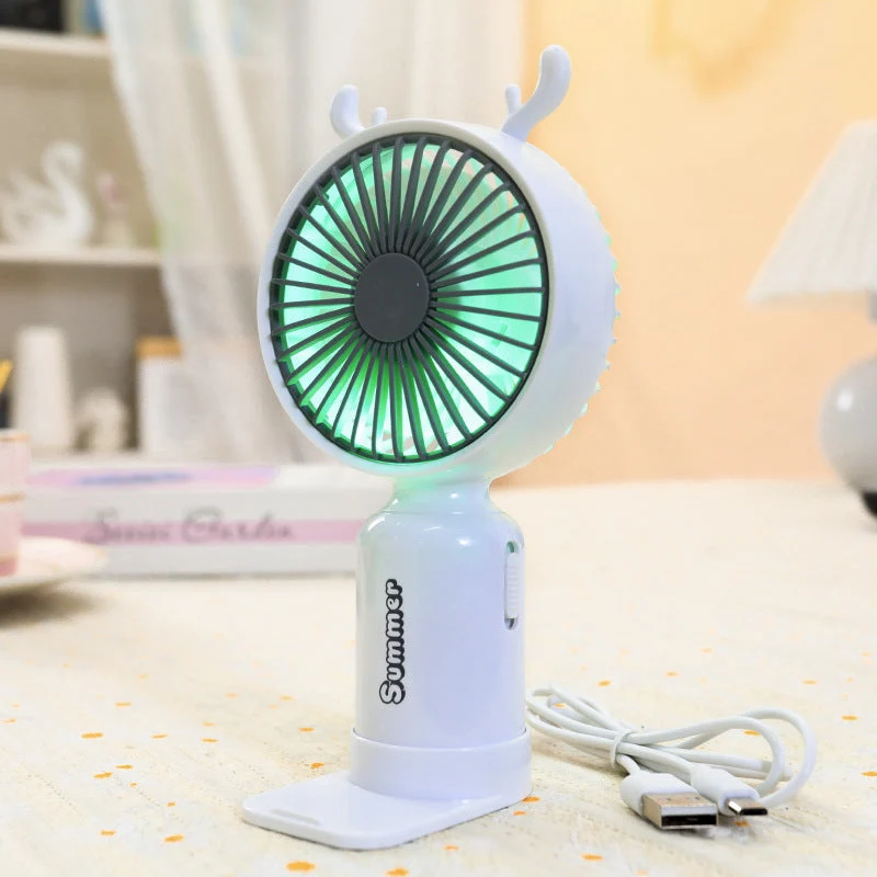 Dame portable mini håndvifte med fleksibel monteringsmekanisme Luvikno