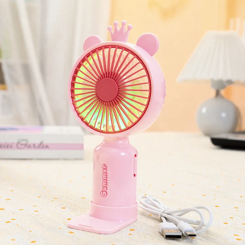 Dame portable mini håndvifte med fleksibel monteringsmekanisme Luvikno