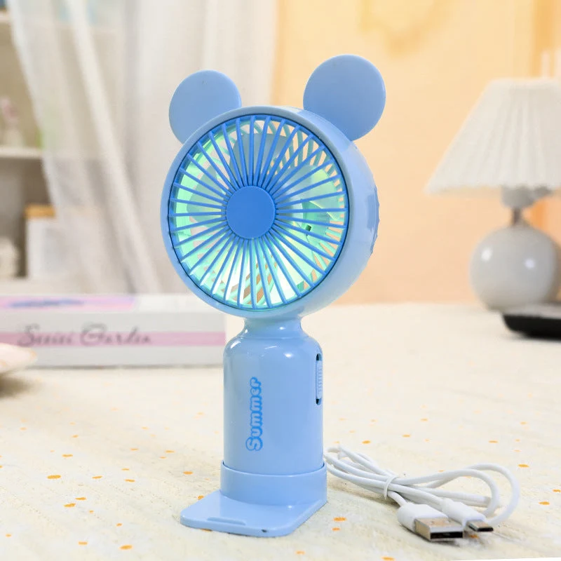 Dame portable mini håndvifte med fleksibel monteringsmekanisme Luvikno