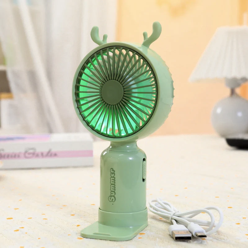 Dame portable mini håndvifte med fleksibel monteringsmekanisme Luvikno