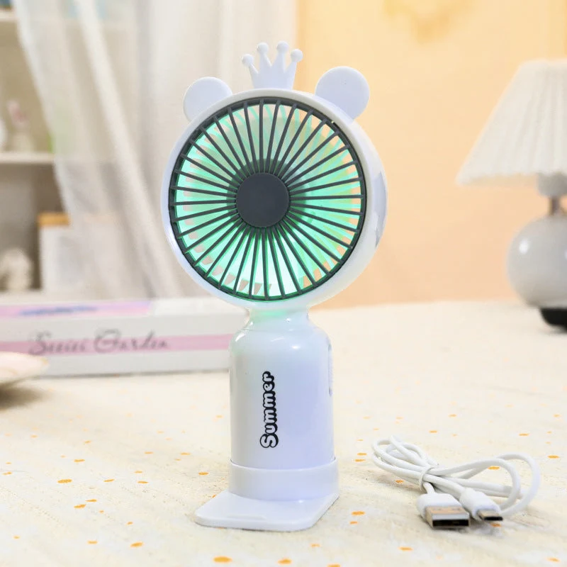 Dame portable mini håndvifte med fleksibel monteringsmekanisme Luvikno