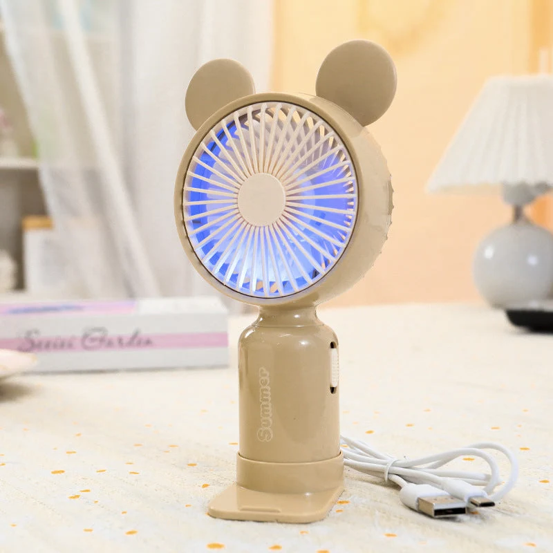 Dame portable mini håndvifte med fleksibel monteringsmekanisme Luvikno