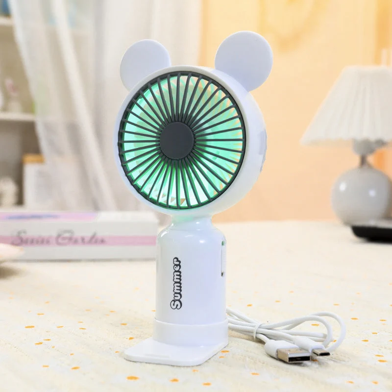 Dame portable mini håndvifte med fleksibel monteringsmekanisme Luvikno