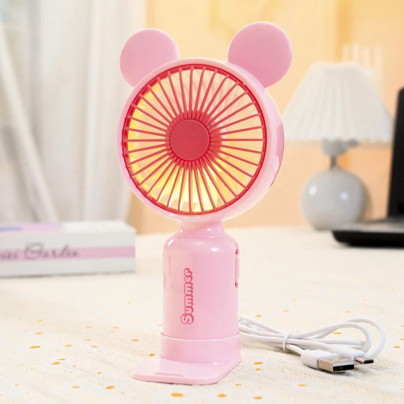 Dame portable mini håndvifte med fleksibel monteringsmekanisme Luvikno