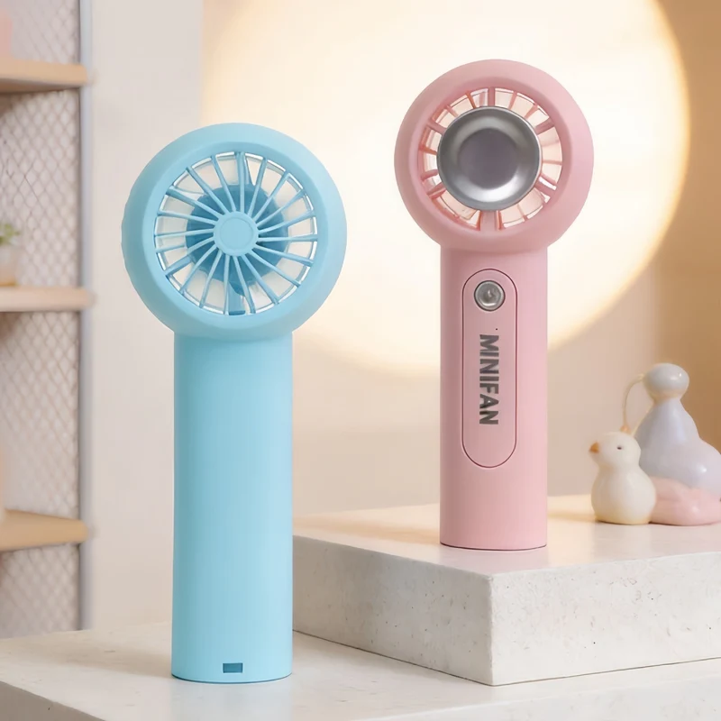 Dames bærbar mini håndvifte med ergonomisk design og USB-tilkobling Luvikno