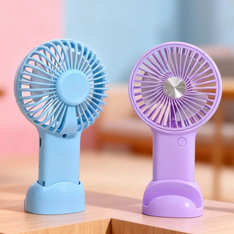 Kvinnelig bærbar håndholdt vifte med variabel hastighetskontroll og ergonomisk design Luvikno