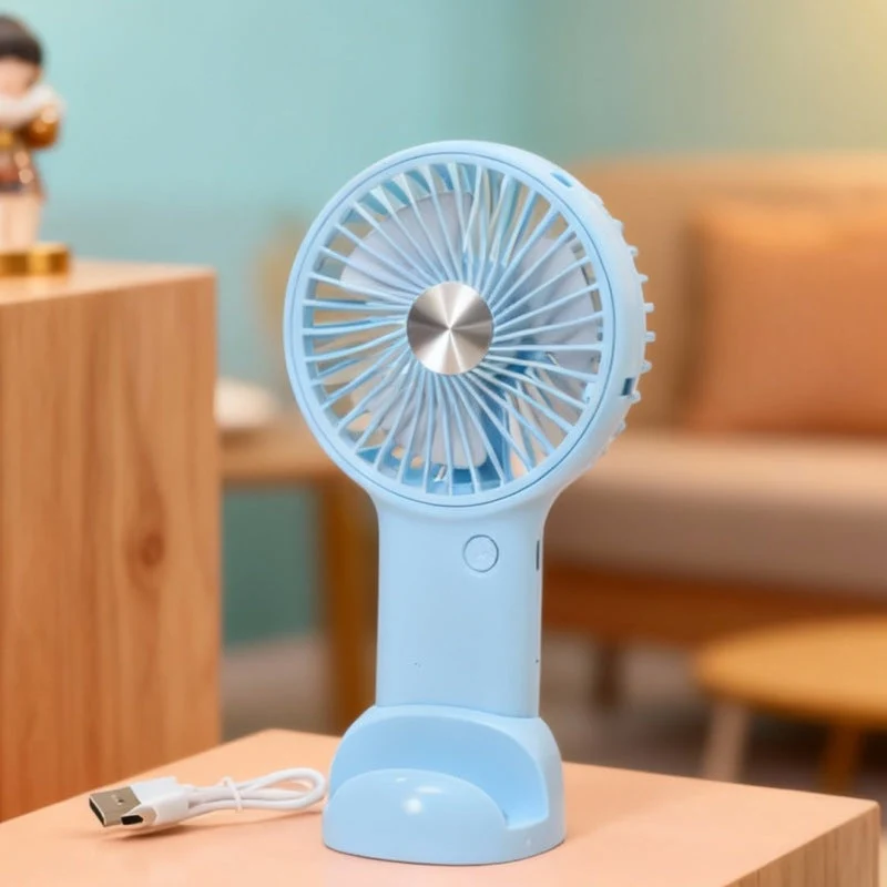 Kvinnelig bærbar håndholdt vifte med variabel hastighetskontroll og ergonomisk design Luvikno