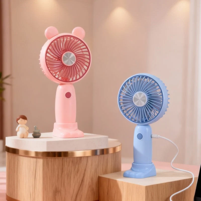 Kvinnenes bærbare håndholdte vifte med LED-funksjon og ergonomisk design Luvikno