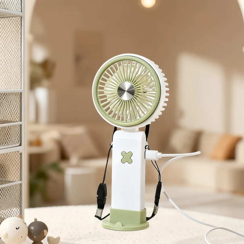 Dame Portable Håndvifte med Fleksibel Design og USB-tilkobling Luvikno