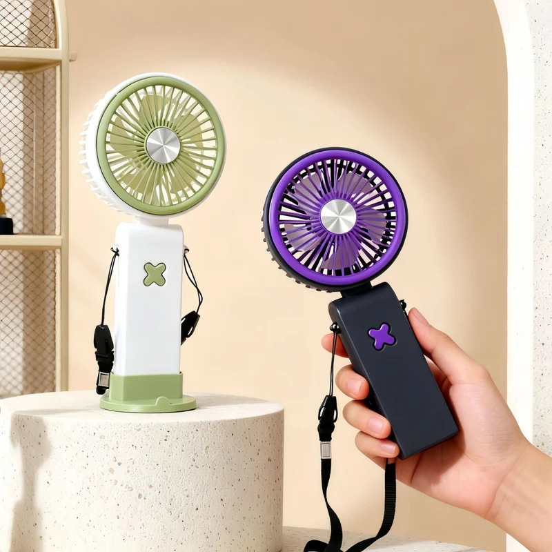 Dame Portable Håndvifte med Fleksibel Design og USB-tilkobling Luvikno