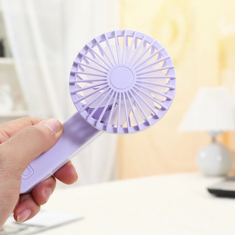 Kvinne bærbar håndholdt vifte med ergonomisk design og rask luftstrøm Luvikno