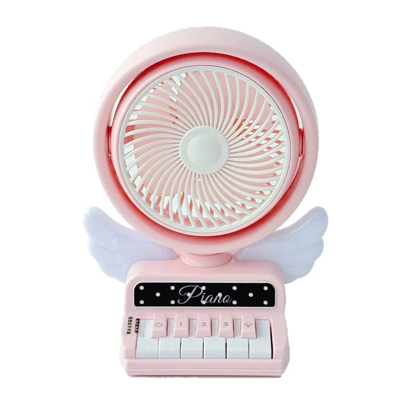 Unisex Bærbar Mini-vifte i leken piano design Luvikno