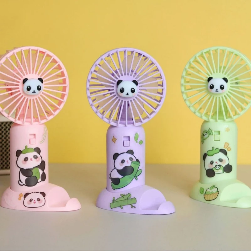 Unisex Bærbar Mini-Pandavifte Luvikno