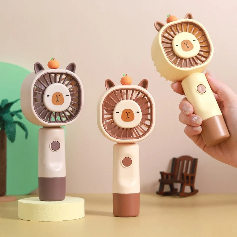 Unisex Bærbar Mini Håndvifte med søtt Dyredesign Luvikno