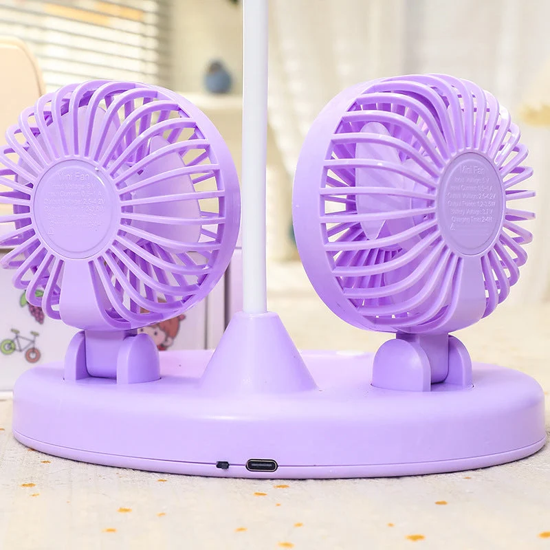 Dame Multifunksjonell Bordlampe med Integrerte Vifter Luvikno