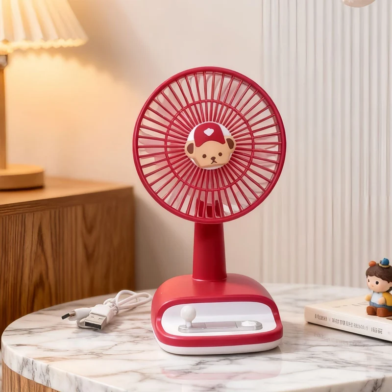 Damer Mini Vifte med USB-tilkobling og variabel vippe mekanisme Luvikno