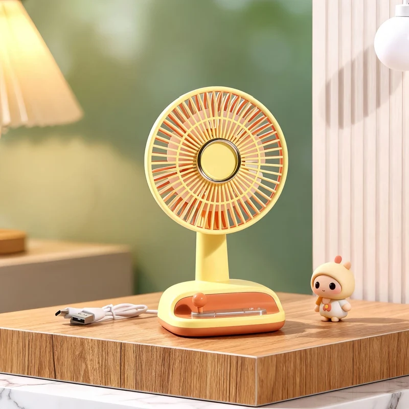 Damer Mini Vifte med USB-tilkobling og variabel vippe mekanisme Luvikno