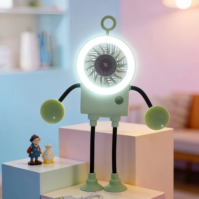 Dame kreativ bordvifte med LED-lys og ergonomisk design Luvikno