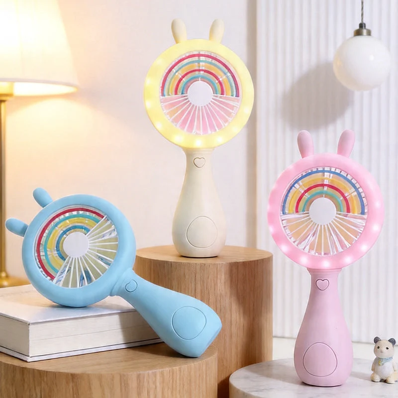 Kvinnors kreativa handfläkt med LED-ljus Luvikno