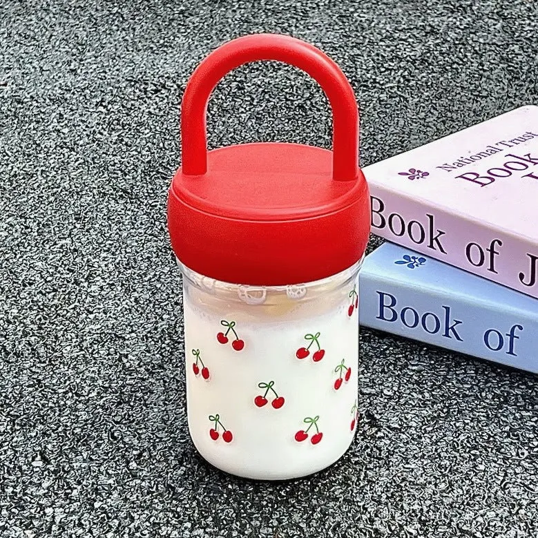Damen umweltfreundliche Trinkflasche mit praktischem Tragegriff Luvikno