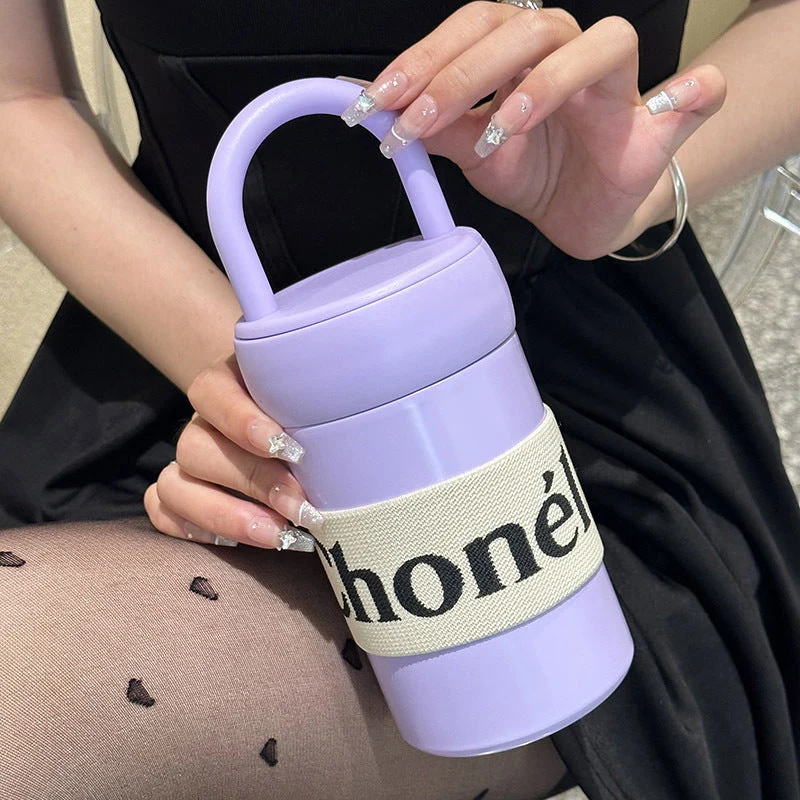 Damen Multifunktionale Thermotasse mit praktischem Tragegriff Luvikno