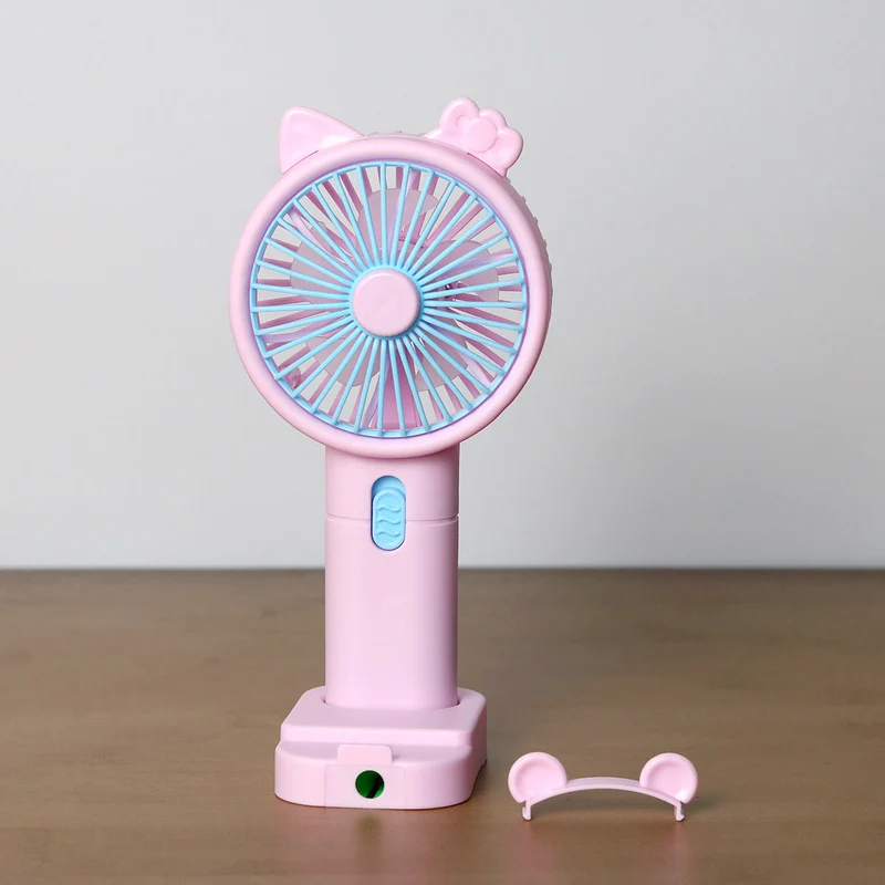 Unisex Bærbar Håndvifte med kreativt Kattøre-design Luvikno