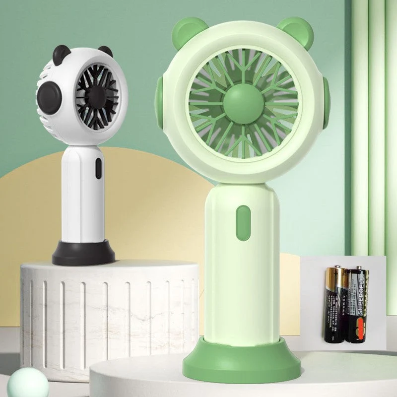 Unisex Bærbar Håndvifte i søtt Pandadesign Luvikno