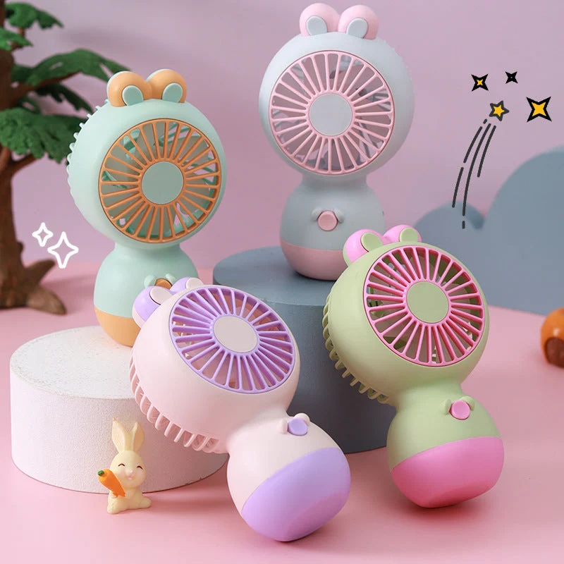 Unisex Bærbar Håndvifte i kreativt Froskedesign Luvikno