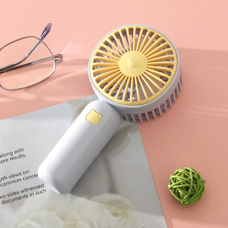 Unisex Bærbar Håndholdt Vifte med ergonomisk design og oppladbart batteri Luvikno