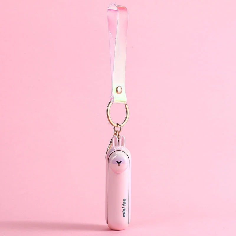 Unisex Mini Håndvifte i lekent kanin-design Luvikno
