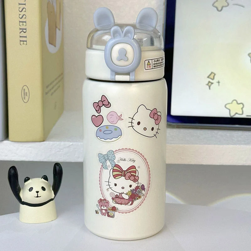 Damen Isoliertrinkflasche mit sicherem Klappverschluss und niedlichem Design Luvikno