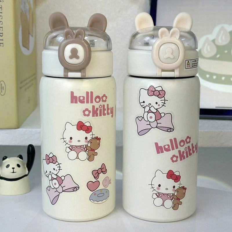 Damen Isoliertrinkflasche mit sicherem Klappverschluss und niedlichem Design Luvikno